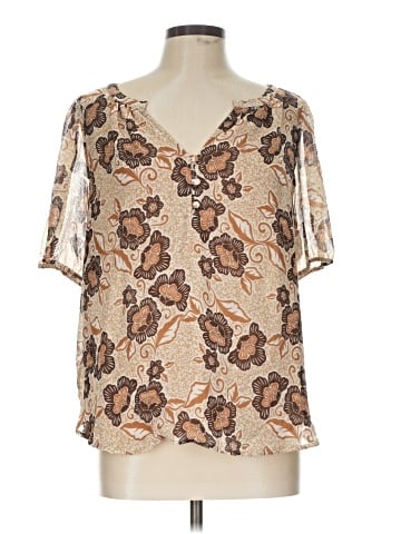 Ann Taylor LOFT Short Sleeve Blouse (view 1)