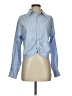 AMO Stripes Blue Long Sleeve Button-Down Shirt Size XS - photo 1