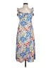 George 100% Polyester Floral Blue Casual Dress Size 12 - photo 1