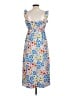 George 100% Polyester Floral Blue Casual Dress Size 12 - photo 2