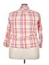 Talbots Plaid Pink Long Sleeve Button-Down Shirt Size 2X Petite - photo 2