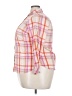 Talbots Plaid Pink Long Sleeve Button-Down Shirt Size 2X Petite - photo 5