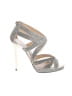Jimmy Choo 100% Leather Silver Gold Sandals Size EU 37 1/2 - photo 1