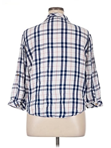 Holding Horses 3/4 Sleeve Button-Down Shirt (view 2)