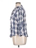Holding Horses 100% Rayon Plaid Blue 3/4 Sleeve Button-Down Shirt Size XL - photo 5