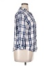 Holding Horses 100% Rayon Plaid Blue 3/4 Sleeve Button-Down Shirt Size XL - photo 4