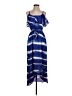 Express 100% Polyester Tie-dye Blue Casual Dress Size XS - photo 1
