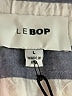 LE BOP Stripes Silver 3/4 Sleeve Button-Down Shirt Size L - photo 7
