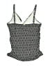 Helen Jon Houndstooth Gray Black Swimsuit Top Size M - photo 2