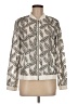 Peck & Peck 100% Polyester Print Ivory Track Jacket Size M - photo 1