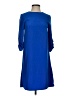 H&M 100% Polyester Solid Blue Casual Dress Size 2 - photo 1