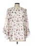 Matilda Jane 100% Polyester Floral Ivory 3/4 Sleeve Blouse Size L - photo 1
