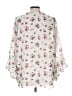 Matilda Jane 100% Polyester Floral Ivory 3/4 Sleeve Blouse Size L - photo 2