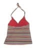 Mossimo Stripes Gold Burgundy Swimsuit Top Size XL - photo 2