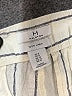 H By Halston 100% Linen Stripes White Linen Pants Size 8 - photo 4