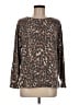 Dear Scarlett Animal Print Brown Pullover Sweater Size M - photo 1