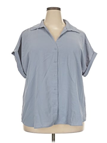 Shein Curve Short Sleeve Blouse (view 1)