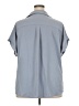 Shein Curve 100% Polyester Color Block Gray Short Sleeve Blouse Size 4X - photo 2