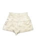 Zara Metallic Ivory Shorts Size S - photo 2
