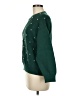 Simplee Stars Green Pullover Sweater Size M - photo 5