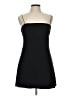 Silence and Noise Solid Black Cocktail Dress Size L - photo 1