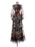 ASOS 100% Polyester Floral Black Cocktail Dress Size 0 - photo 1