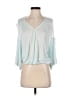 Free People Teal 3/4 Sleeve Blouse Size S - photo 1