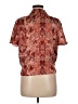 Eclair 100% Polyester Brown Short Sleeve Blouse Size M - photo 2