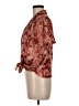 Eclair 100% Polyester Brown Short Sleeve Blouse Size M - photo 5