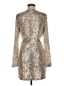 Ramy Brook Metallic Gold Silver Cocktail Dress Size 6 - photo 2