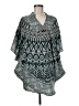 Soft Surroundings 100% Polyester Teal Kimono Size M - photo 1