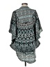 Soft Surroundings 100% Polyester Teal Kimono Size M - photo 2