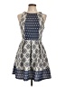 Rewind Argyle Blue Cocktail Dress Size L - photo 1