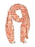 Chico's 100% Rayon Animal Print Orange Scarf One size - photo 1