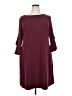 Taylor Solid Burgundy Casual Dress Size 18 - photo 1