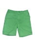 Lands' End 100% Baumwolle Solid Green Khaki Shorts Size 34 waist - photo 1