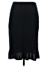 BCBG Paris 100% Polyester Solid Black Formal Skirt Size S - photo 2