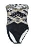 Gottex Graphic Black One Piece Swimsuit Size 10 - photo 1