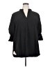 Shein Curve 100% Polyester Black 3/4 Sleeve Blouse Size 22 Plus (5) - photo 1