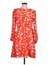 Eliza J 100% Polyester Floral Orange Casual Dress Size 12 - photo 1
