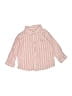 Zara Stripes Pink Long Sleeve Button-Down Shirt Size 9-12 mo - photo 1
