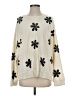 The Great. 100% Cotton Floral Ivory Pullover Sweater Size Sm (1) - photo 1