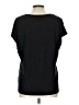 Halogen Black Short Sleeve Top Size L - photo 2