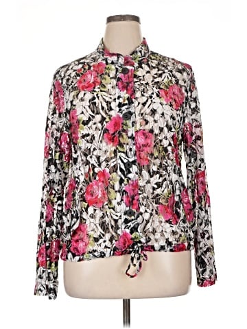Christopher & Banks Long Sleeve Blouse (view 1)