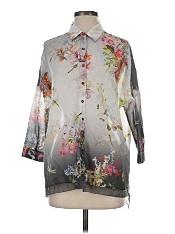 3J Workshop 3/4 Sleeve Blouse (view 1)