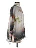 3J Workshop Floral Gray 3/4 Sleeve Blouse Size S - photo 4