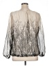 Roz & Ali 100% Polyester Silver Long Sleeve Blouse Size 14 - photo 2