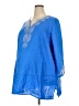 Bellysimma Blue 3/4 Sleeve Blouse Size 3X - photo 1