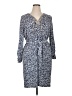 MICHAEL Michael Kors Print Blue Cocktail Dress Size 1X - photo 1
