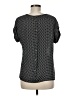 Jon & Anna 100% Polyester Polka Dots Black Short Sleeve Top Size M - photo 2